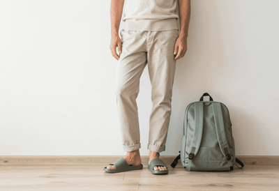 Contoured Footbed Slides for Indoor and Outdoor Use
