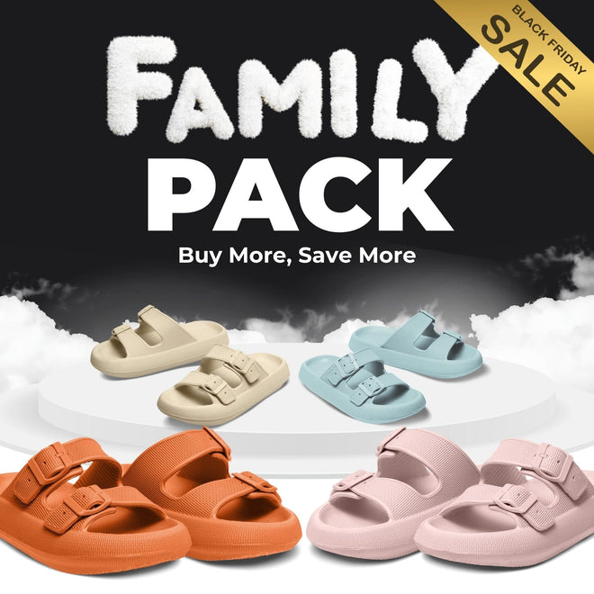 Cloud Slides - Cushioned EVA Sandals with Adjustable Buckles