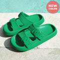 Cushion Sandals - Cloud Slides Green